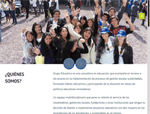 Tablet Screenshot of grupoeducativo.cl
